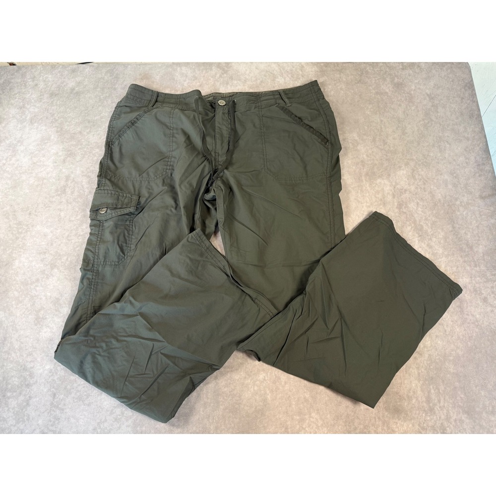 REI Aldervale Women's 14 Charcoal Gray Hiking Cargo Trail Pants